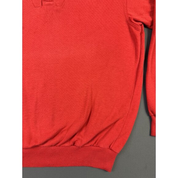 Rare Vintage 80s Patagonia Snap Button Blank Red Sweater Long Sleeve Outdoor - Picture 7 of 13